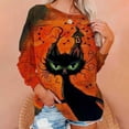 thumbnail image 3 of Sudadera con capucha de calabaza de Halloween para mujer, suéter de tendencia divertida con estampado 3D, Sudadera con capucha transfronteriza, Otoño, 2023, 3 of 4