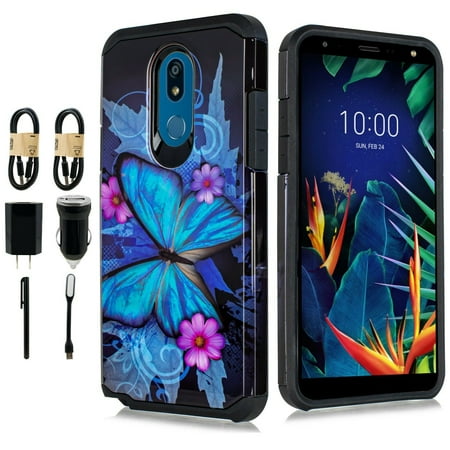 ~Value Pack~ for LG K40/ LG K12 Plus/ LG X4 2019 Case Phone Case Shock Proof Edges Hybrid Hard Back Slim Bumper (Best Value Phone 2019)