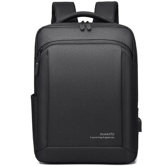 Backpacks computer backpack men's bag oxford cloth backpack commuter backpack black (HTOOQ)