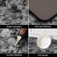 thumbnail image 4 of MeyJey Kitchen Rug, Anti Fatigue Kitchen Mat, Non Skid Waterproof Floor Mat, Thick Cushioned Runner Rug, 20"x60", Silver Gray, 4 of 6