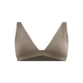thumbnail image 5 of No Boundaries Cotton Stretch Ribbed Wirefree Plunge Bra, Women's XS-3XL, 5 of 5