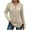 Beige(womens tops), variant on Womens Ribbed Knit Henley Tunic Tops,V Neck,Button,Long Sleeve,Casual,Pullover,Soft,Comfy Sweaters,Army Green,Size M