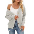 thumbnail image 6 of Baberdicy Cardigan Sweaters for Women, Women Casual V Neck Long Sleeve Sweater Fashion Solid Cardigan Jacket V Neck Cardigan Sweaters for Women L, 6 of 7