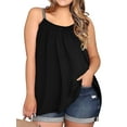 thumbnail image 3 of Homlouue Plus Size Tank Tops for Women Loose Fit Sleeveless Black Summer Tanks 2XL, 3 of 8