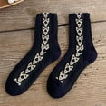 thumbnail image 3 of Otoño e invierno retro College Wind Girl Socks tubo medio calcetines largos (3 pares), 3 of 5