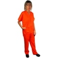 thumbnail image 1 of Natural Workwear Womens Medical Scrub Set Adult Female Work Uniform Orange S, 1 of 4