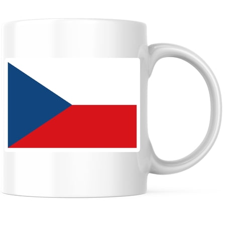 Czechia World Flag Coffee Mug - Pride - 11 Ounce Coffee Mug - Printed On Both Sides - Choose from Over 100 Countries - Microwave & Dishwasher Safe - White Handle & Interior - BMCM00856