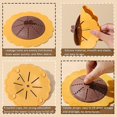 thumbnail image 3 of Yaju Sunflower Shaped Rotatable Silicone Hair Catcher With Suction Cups And Handle, Shower Drain Hair Stopper, Drain Strainer Cover, Drain Filter, Fo, 3 of 5