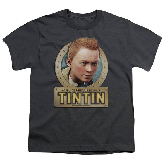 Tintin Metal Youth 18/1 T-Shirt Charcoal
