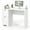 White, variant on Costway Vintage Computer Desk Home Office Study Table Spacious Workstation with 3 Drawers White