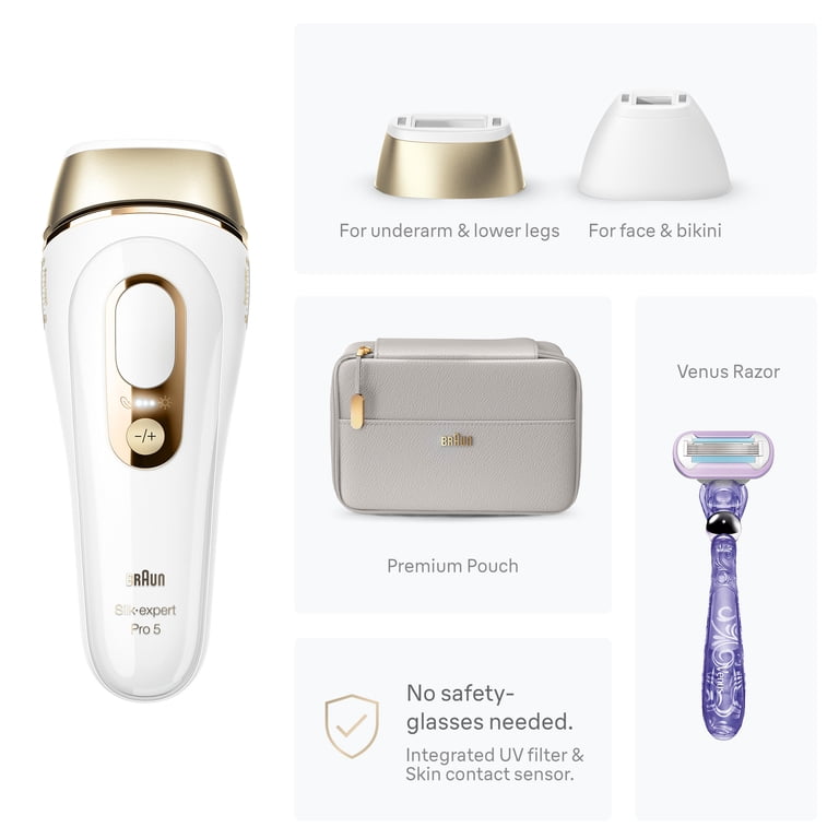 Free Shipping! Braun Silk Expert Pro5 IPL Hair Removal Device for