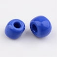 thumbnail image 2 of 50g 6/0 Opaque Colours Round Glass Seed Beads Blue 4mm in diameter hole:1.5mm about 495pcs/50g, 2 of 3