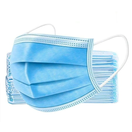 Disposable Face Masks, Filters Bacteria, Breathable Medical Masks (50-Pack)