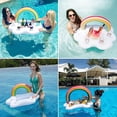thumbnail image 3 of Swimming pool buoy, floating swimming pool bar, inflatable swimming pool bar, swimming pool bar, inflatable cup holder, inflatable palm tree, 3 of 5