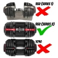 thumbnail image 4 of Adjustable Dumbbell Handle - Replacement for Bowflex SelectTech 552 (Series 2) Adjustable Dumbbells, 4 of 4