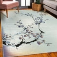 thumbnail image 3 of Nature Decorative Rug, Flowers Buds and Birds with Cherry Branches Style Art Painting Effect, Quality Carpet for Bedroom Dorm and Living Room, 6 Sizes, Quartz Peach, by Ambesonne, 3 of 4