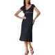 thumbnail image 1 of VESTIDOS MIDI CLÁSICOS CASUALES DE VERANO CON LUNARES PARA MUJERES DE MANGA CORTA INSPIRADOS L AZUL OSCURO, 1 of 6