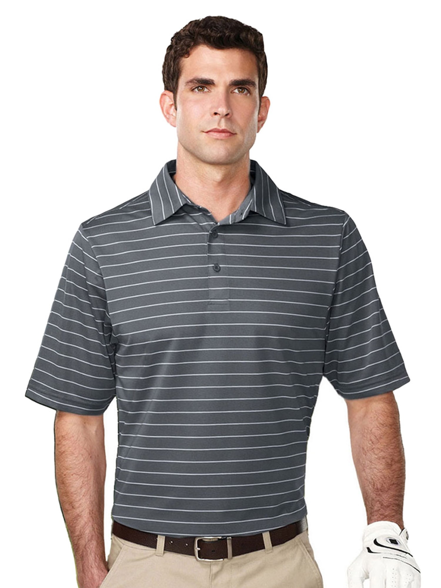 TriMountain TriMountain Men's Big And Tall Wide Stripe Polo Shirt