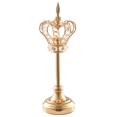 thumbnail image 2 of candeliere de cristal candeliere Decoración de hierro dorado Decoración de de Navidad para bodas L Soledad Crown Candlestick Decor, 2 of 8