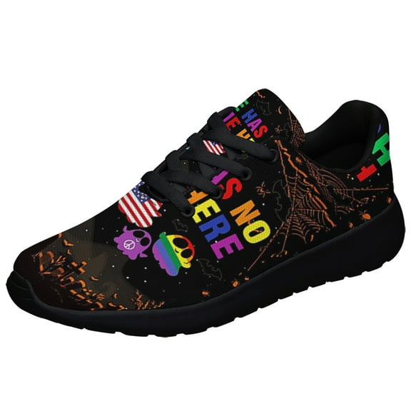 Hate Has No Home Here Halloween Shoes Sneakers for Women Men Black Size 3.5
