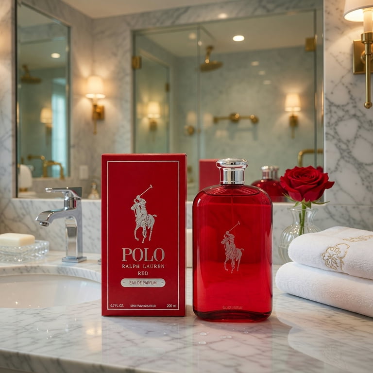 Ralph Lauren Polo Red, 6.7 oz Eau de Parfum Spray, Ginger, Cedar