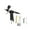 A Black, variant on Dual Action Easy Clean Use Trigger Simple Disassembly 20 40 CC Cup High Capacity Airbrush Gun With Hose ,Versatile applications