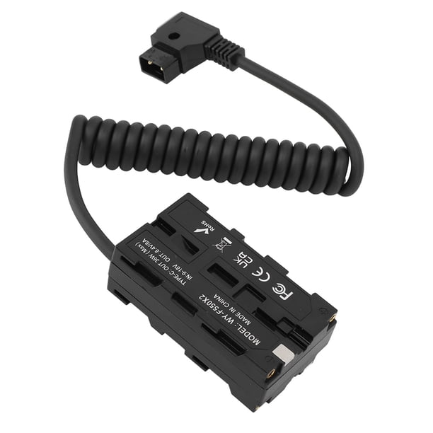 D Tap To NP F Batería Ficticia, Alta Eficiencia De Conversión Salida Triple Doble F550 Y Batería Ficticia Para Cámara Digital Tipo C Acoplador CC Para Monitor