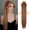 Auburn Brown, variant on Drawstring Ponytail Extension, Long Straight Pony Tails Hair Extensions Natural Soft Clip in Ponytail for Women Synthetic Hairpieces Ombre Black Mix Blonde