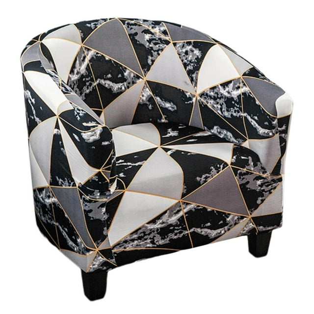 Club Chair Slipcover Polyester Non-Slip Anti-Skid Elastic Arm Chair stretchable elastic furniture Cover pattern 5