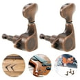 thumbnail image 2 of KAKOWELY 6pcs Electric Guitar Tuners Bass Tuning Pegs Copper Guitar Tuning Key String Tuning Tool For Instrument Tuning Bass Machine Head Replacement,1.77X"X1.5"X1.1", 2 of 4