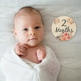 thumbnail image 5 of Teissuly Wooden Baby Monthly Card Wooden Announcement Sign Welcome Newborn Photography Props Month Round Sign, 5 of 7