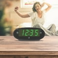 thumbnail image 3 of GPX C303B LED Dual Alarm Clock Radio with USB Charging and Green Display, 3 of 4