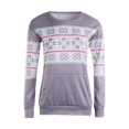 thumbnail image 3 of AMERTEER Femmes Pull de Noël Pull à Manches Longues Pulls d'Hiver de Noël, 3 of 5