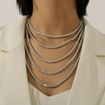 thumbnail image 3 of Leander Moissanite Tennis Necklace 3mm-6.5mm (0.1-0.5CT) D/VVS1 Round Cut, 14K White Gold Plated 925 Silver, Hypoallergenic Jewelry Gift for Women Men with GRA Certificate., 3 of 6