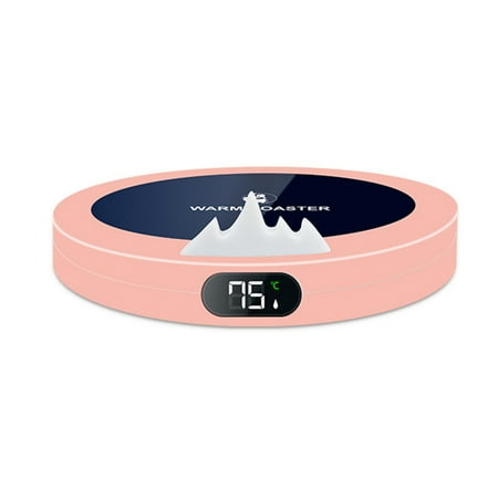 

Portable Smart Candle Mug Warmer Power Saving Low Power Heating Mat Easy Daily Use Beverage Drink Warming up Pink