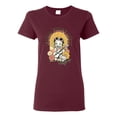thumbnail image 1 of Wild Bobby Betty Boop Good Vibes Only Betty Boop Womens T-Shirt, Maroon, Medium, 1 of 5