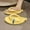 Yellow, variant on Kayannuo Summer Slippers for Women Women's House Slippers Indoor/Outdoor Women Men Slippers Home Couple Shoes Indoor Outside Soft Soled Banana Slippers Flip Flops