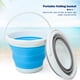 thumbnail image 4 of Cubo plegable con mango, cubo portátil, cubo multiusos para acampar en la playa Likrtyny Libre de BPA, 4 of 4