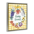 thumbnail image 4 of Stupell Industries Happy Harvest Kitchen Food & Beverage Painting Gray Floater Framed Canvas Art Print Wall Art, 17 x 21, 4 of 10