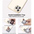 thumbnail image 4 of [6 Pack] IBAOLE Camera Lens Protector Compatible with iPhone 12 Pro Max 6.7 inch, [Installation Tray] Aluminum Alloy Tempered IBAOLE Camera Circle Cover (Gold) Gold -, 4 of 6