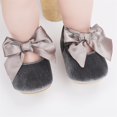thumbnail image 2 of Infant Baby Girls Mary Jane Flats Non-Slip Rubber Sole Newborn Princess Dress Shoes Toddler First Walkers Sneaker Shoes, 2 of 6