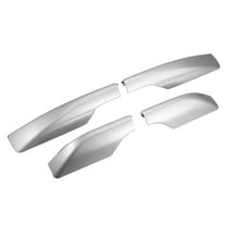 Unique Bargains 4pcs Car Roof Rack Side Rails End Cover Shell Cap Compatible for Toyota RAV4 2006-2012 Silver Tone