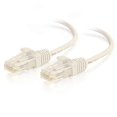 thumbnail image 1 of Câble de Patch Réseau Ethernet Mince Sans Accroc Non Blindé Cat6 7 Pi - Blanc, 1 of 1