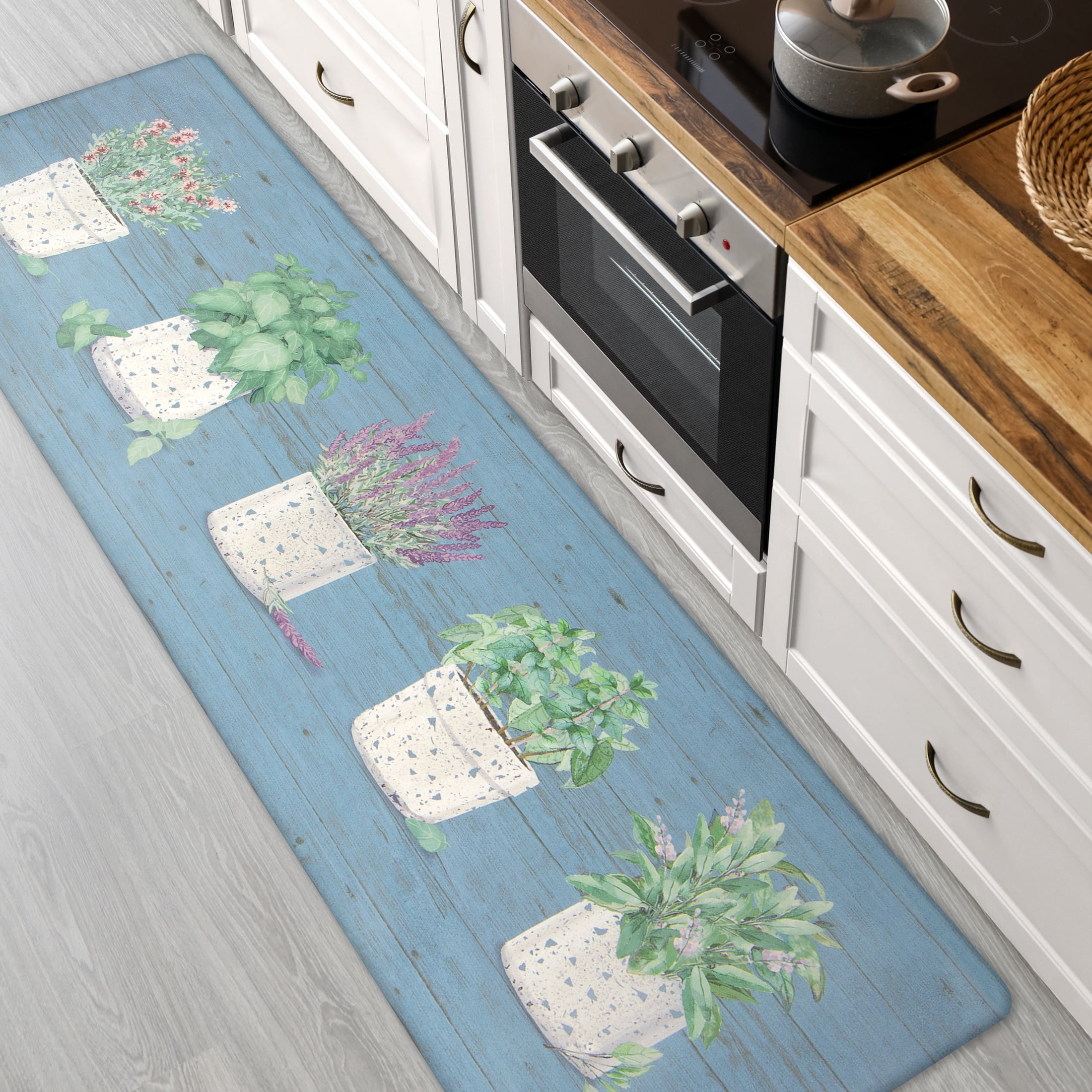 Apache Mills Cushion Comfort Terrazzo Pots Kitchen Anti-Fatigue Mat, 20" x 60"