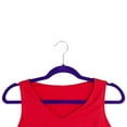 thumbnail image 2 of Home Basics Velvet Hanger, (Pack of 10), Purple, 2 of 6