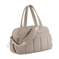 thumbnail image 1 of Bolsa de gimnasio para mujer, ideal para artículos de aseo, práctica y moderna bolsa de viaje para actividades al aire libre. Gris, 1 of 8
