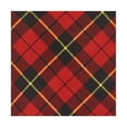 thumbnail image 5 of Jacob Alexander Boys' Royal Tartans Plaid Wallace 14-inch Clip-On Neck Tie - Red, 5 of 7
