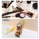 thumbnail image 5 of Organizador de Maquillaje Organizador a Prueba de Polvo para el Tocador con 3 Cajones para Labial y Brochas Color Marrón, 5 of 7