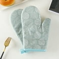 thumbnail image 7 of Kugisaki Oven Mitts and Pot Holders Sets 2pcs, Kitchen Oven Glove with Cotton Lined High Heat Resistant Extra Long Oven Mitts and Potholders for Baking Cooking, 7 of 7