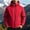 #0149-Red, variant on Men's Waterproof Rain Jacket Hooded Lightweight Outdoor Windbreaker with Zipper Pockets Drawstring for Travel Daily Commute